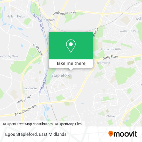 Egos Stapleford map