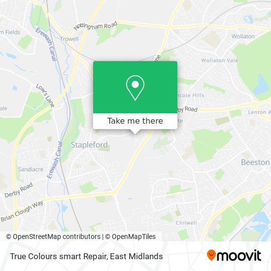 True Colours smart Repair map