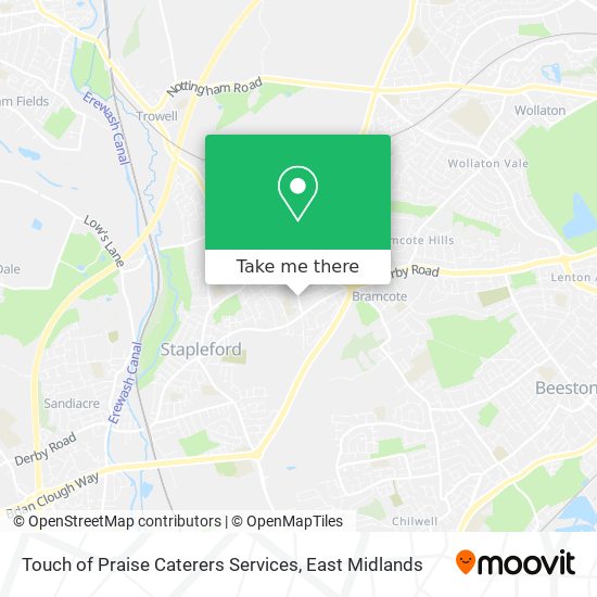 Touch of Praise Caterers Services map