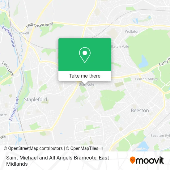 Saint Michael and All Angels Bramcote map
