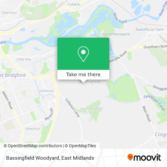 Bassingfield Woodyard map