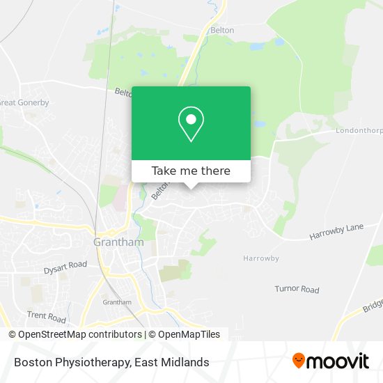 Boston Physiotherapy map