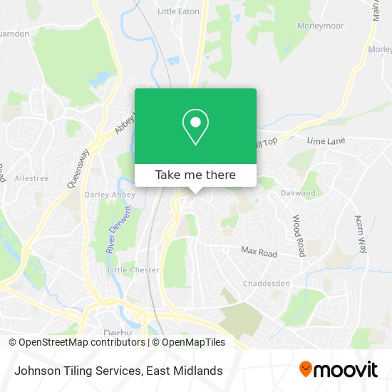 Johnson Tiling Services map