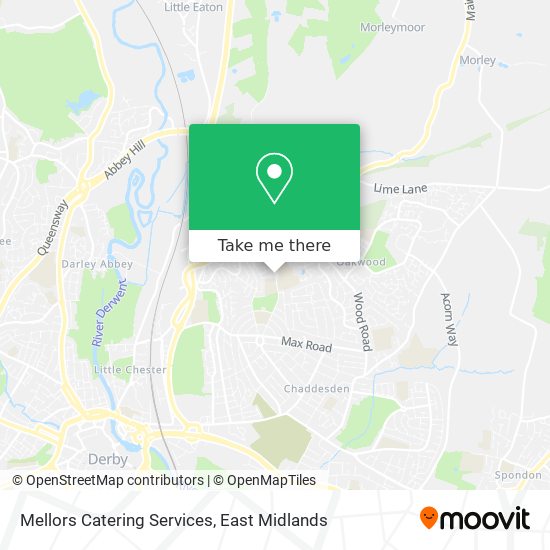 Mellors Catering Services map