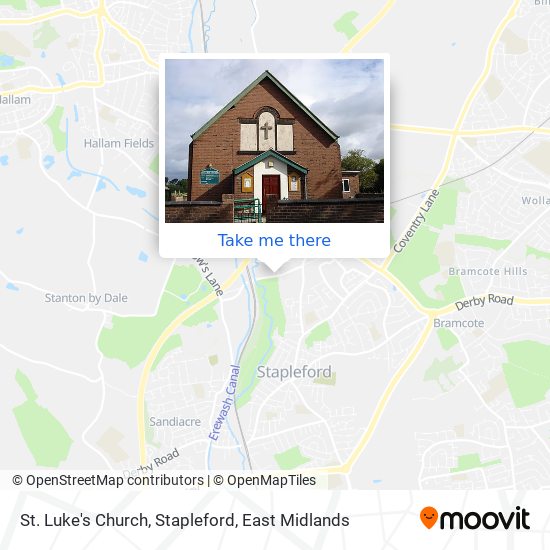 St. Luke's Church, Stapleford map
