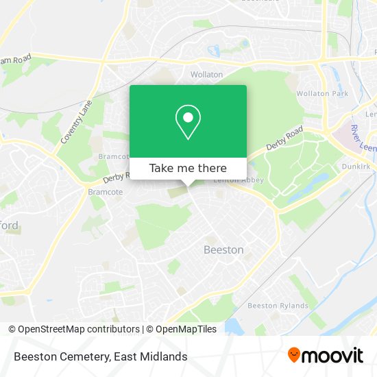 Beeston Cemetery map