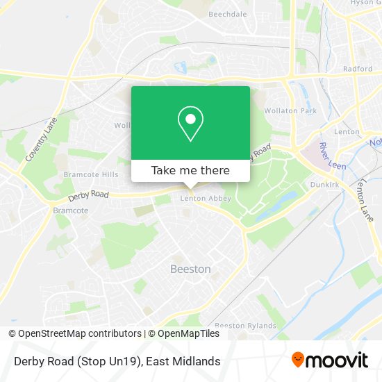 Derby Road (Stop Un19) map