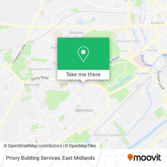 Priory Building Services map