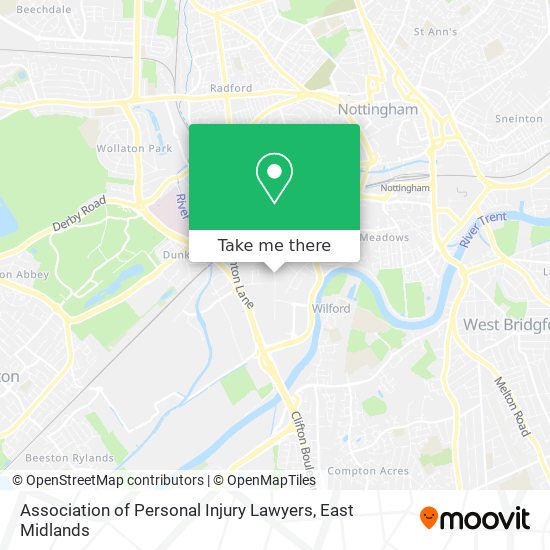 Association of Personal Injury Lawyers map