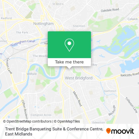 Trent Bridge Banqueting Suite & Conference Centre map