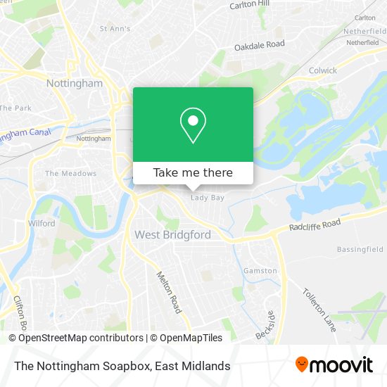 The Nottingham Soapbox map