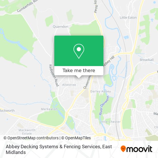 Abbey Decking Systems & Fencing Services map