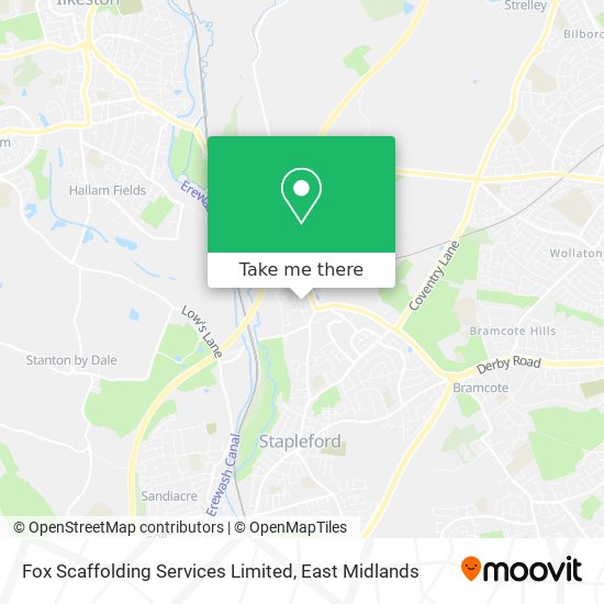 Fox Scaffolding Services Limited map