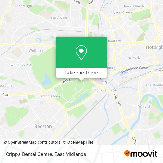Cripps Dental Centre map