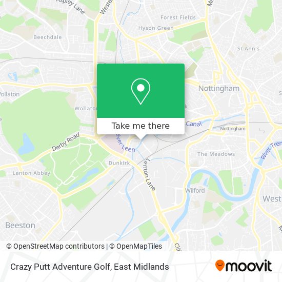 Crazy Putt Adventure Golf map