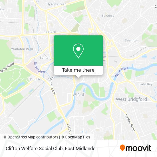 Clifton Welfare Social Club map