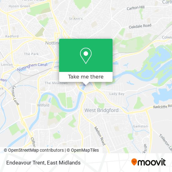 Endeavour Trent map
