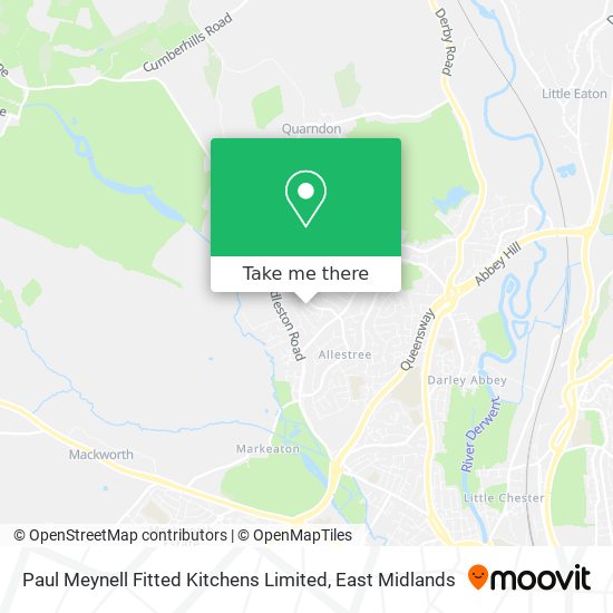 Paul Meynell Fitted Kitchens Limited map