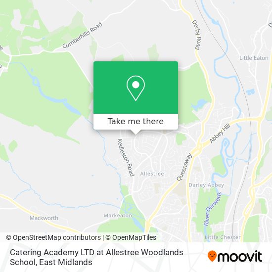 Catering Academy LTD at Allestree Woodlands School map