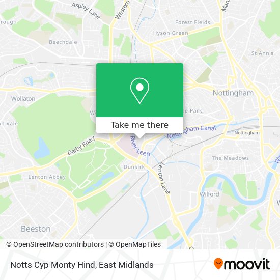 Notts Cyp Monty Hind map