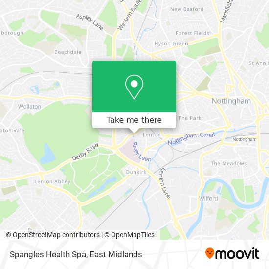 Spangles Health Spa map