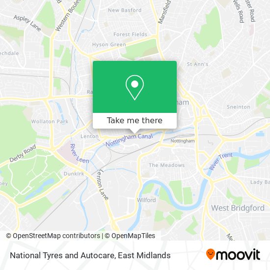 National Tyres and Autocare map