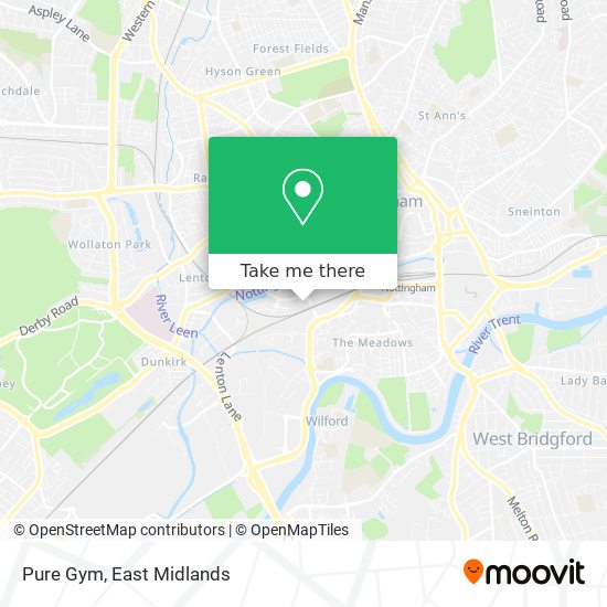 Pure Gym map