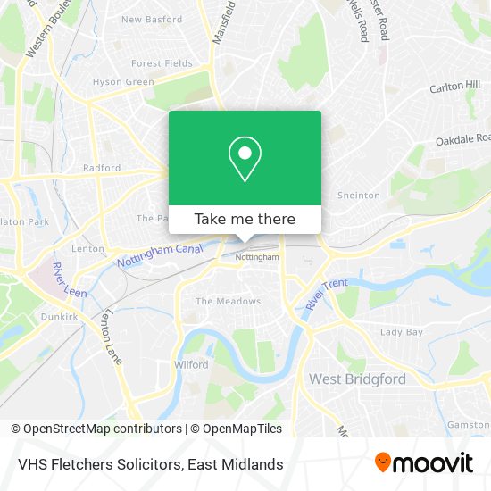 VHS Fletchers Solicitors map