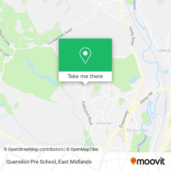 Quarndon Pre School map