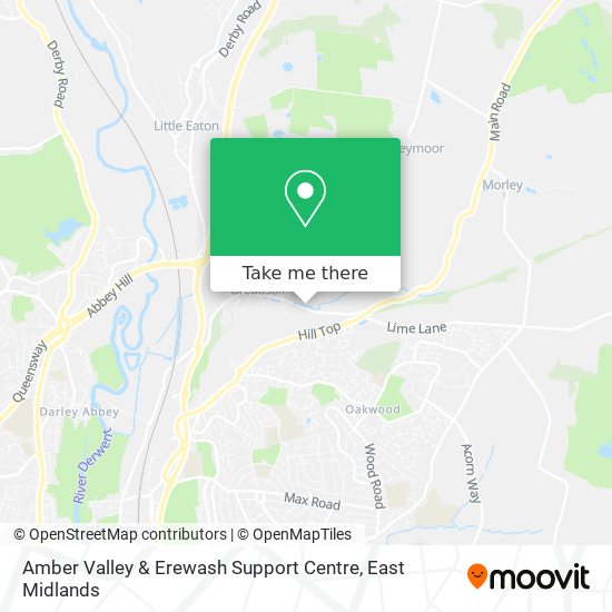 Amber Valley & Erewash Support Centre map
