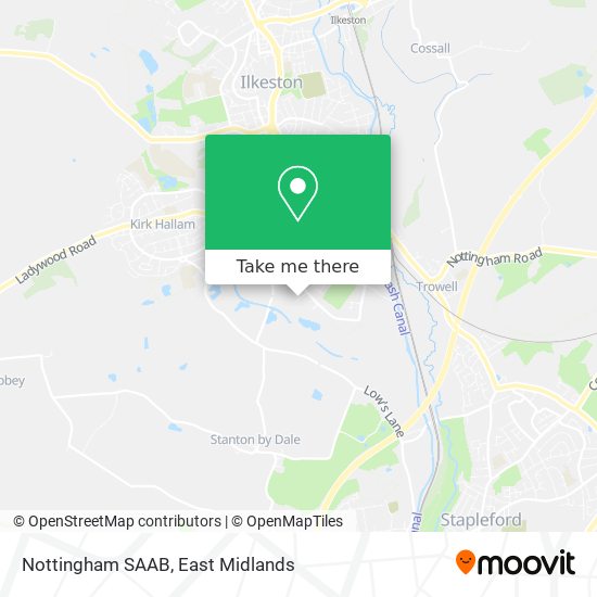 Nottingham SAAB map