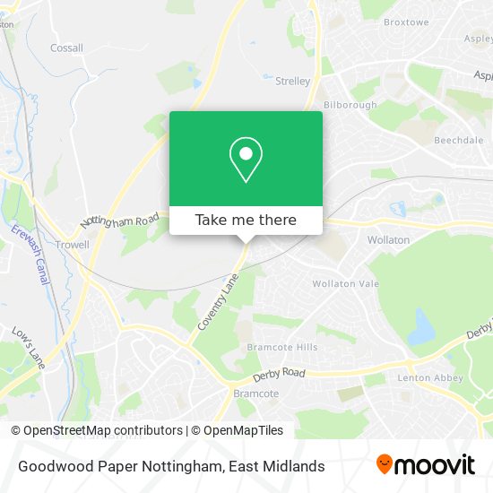 Goodwood Paper Nottingham map