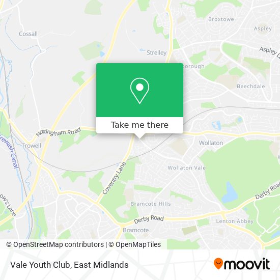 Vale Youth Club map