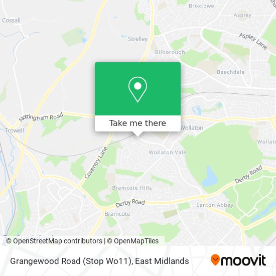 Grangewood Road (Stop Wo11) map