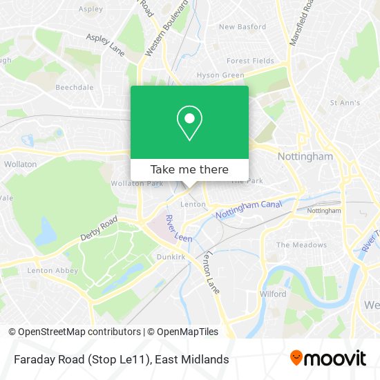 Faraday Road (Stop Le11) map
