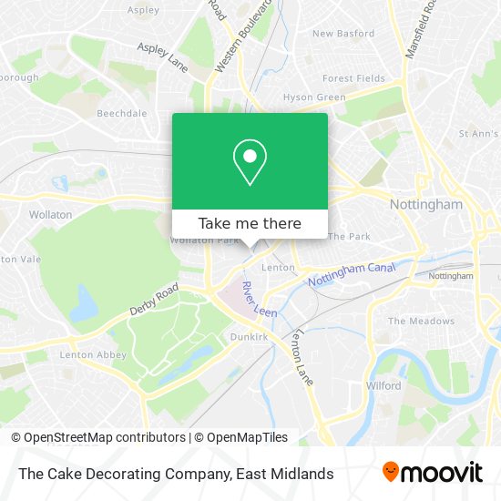 The Cake Decorating Company map