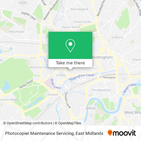 Photocopier Maintenance Servicing map