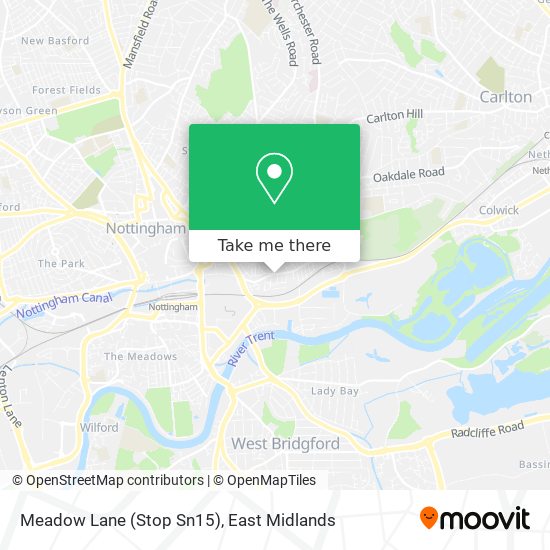 Meadow Lane (Stop Sn15) map