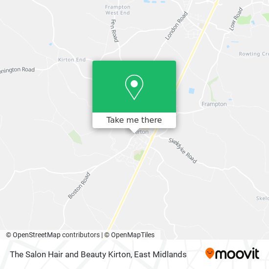 The Salon Hair and Beauty Kirton map