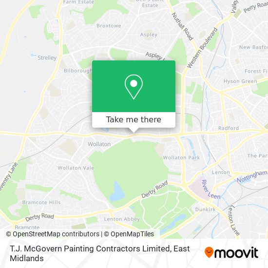 T.J. McGovern Painting Contractors Limited map