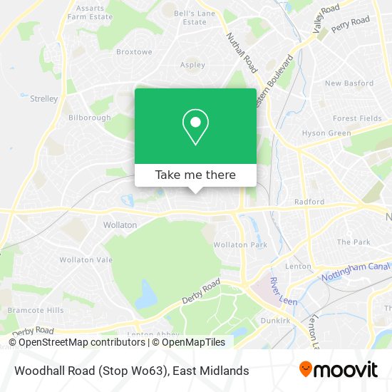 Woodhall Road (Stop Wo63) map