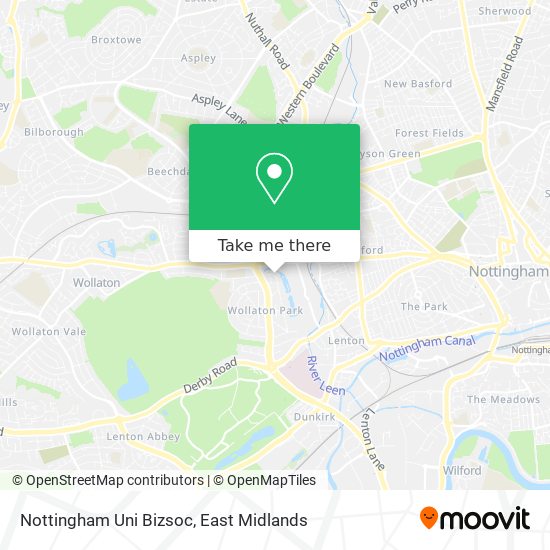 Nottingham Uni Bizsoc map