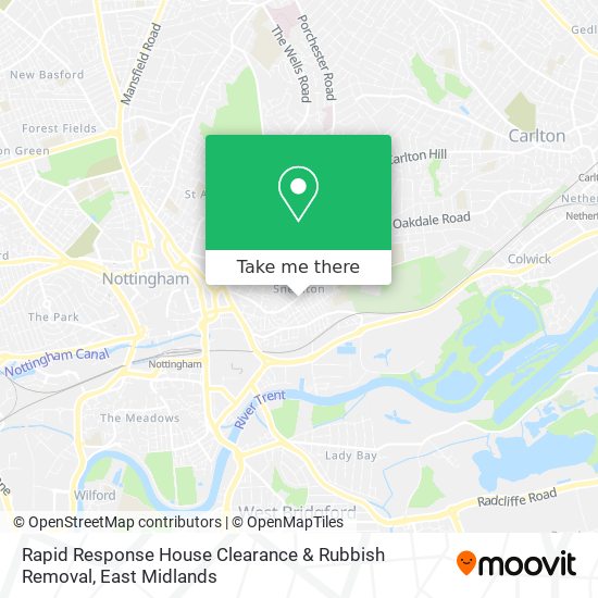 Rapid Response House Clearance & Rubbish Removal map