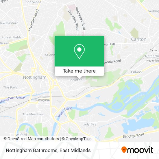 Nottingham Bathrooms map