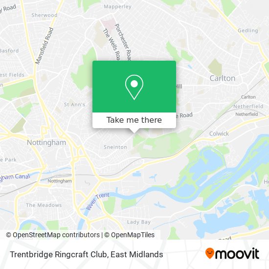 Trentbridge Ringcraft Club map