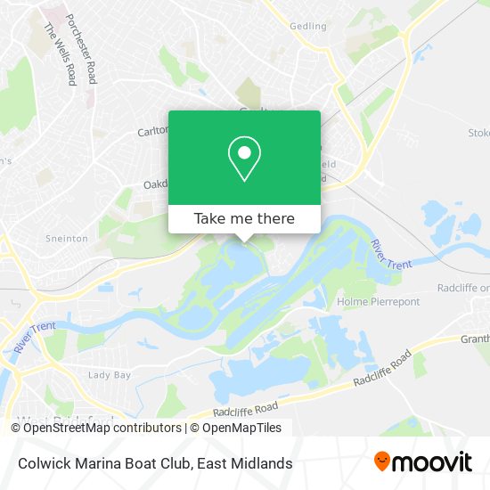 Colwick Marina Boat Club map