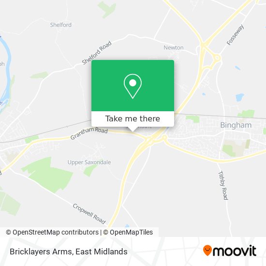 Bricklayers Arms map