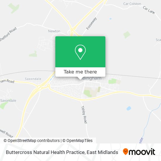 Buttercross Natural Health Practice map