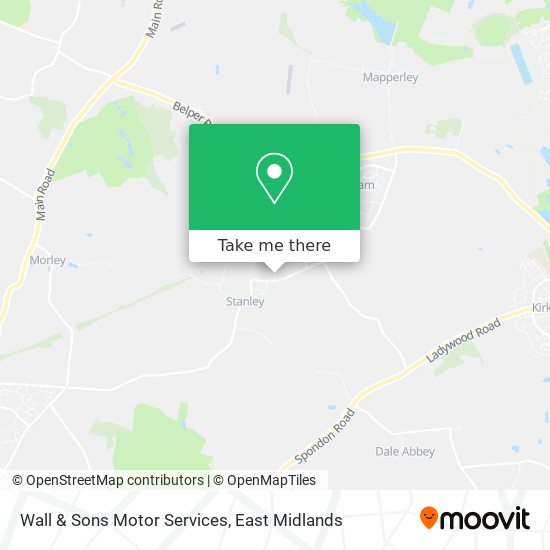 Wall & Sons Motor Services map