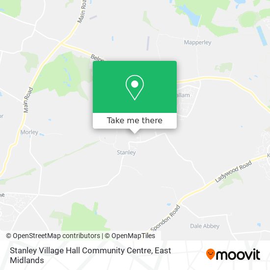 Stanley Village Hall Community Centre map